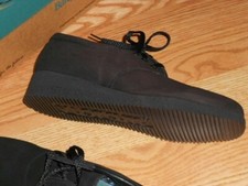 DREW Bounce Ultra Black Nubuck Orthotic suede lace walking shoe casual 6-1/2 M