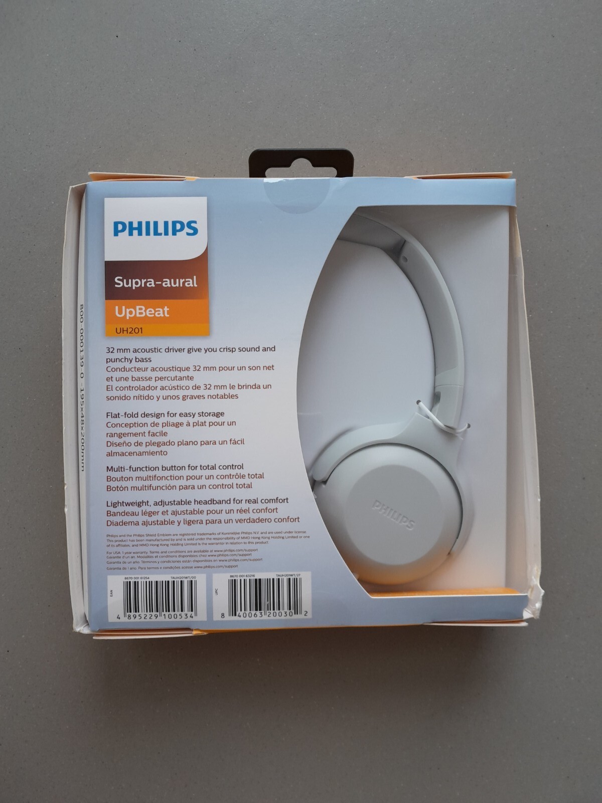 Thumbnail - Philips Uh201, On-ear Kopfhörer, Weiß, Headsetfunktion