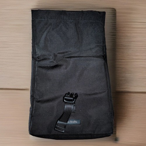 VERA BRADLEY Lunch Bag Adult 9x9 Black Insulated Fold Over Lighten Up Lunch Tote - Picture 7 of 11