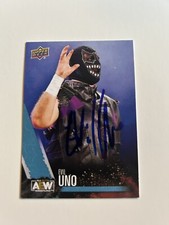 Evil Uno AEW Signed 2021 Upperdeck First Edition Card # 59