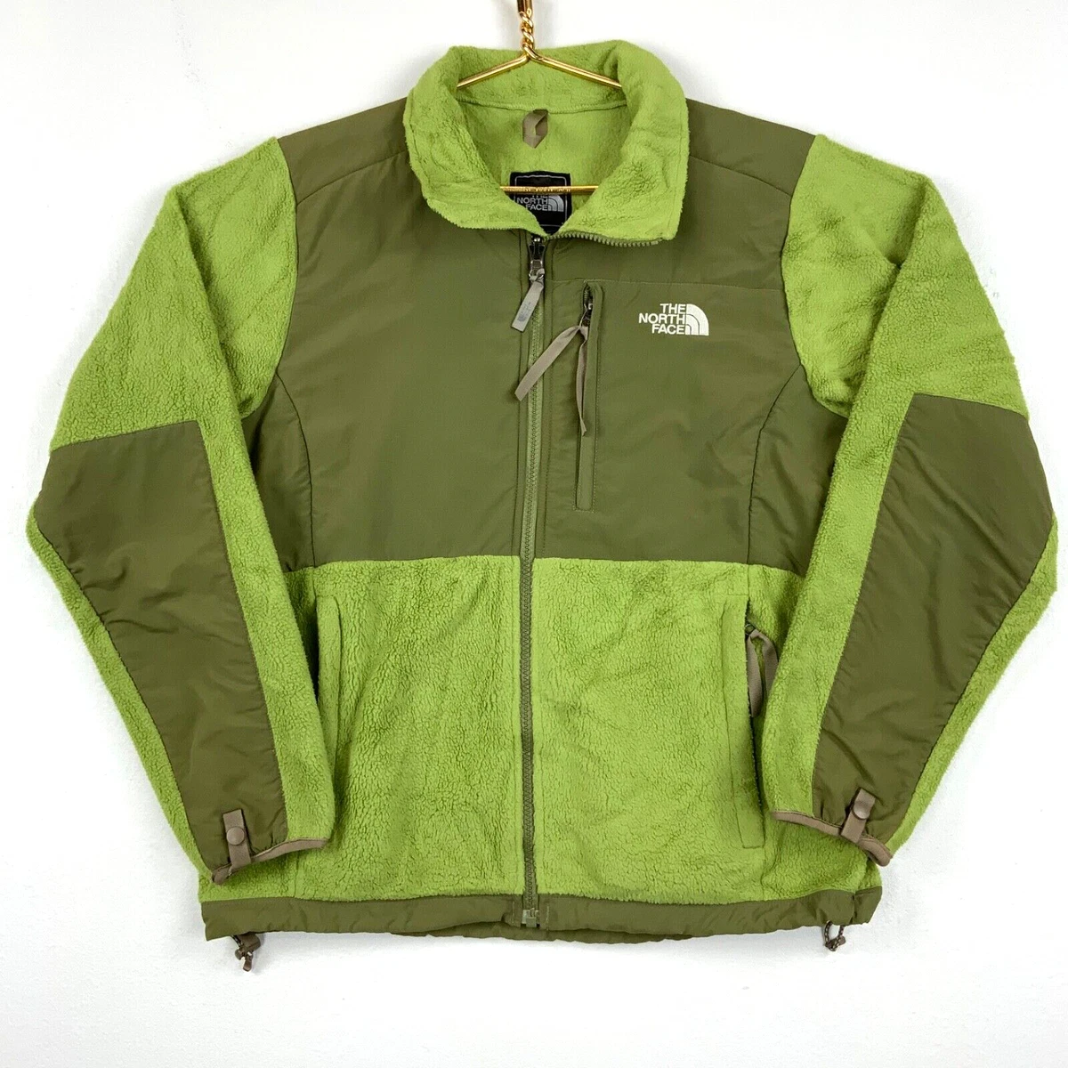 The North Face Denali Hoodie Full Zip Women's Fleece Sweater Jacket Medium  Green 