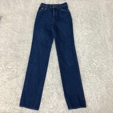 Vintage 80s Wrangler Jeans Womens 5 USA Blue Pants Talon N1525 Western Denim