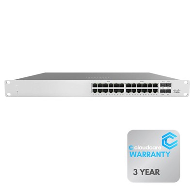 MS120-24P-HW Meraki MS120-24P 24 Port PoE Cloud Managed Switch
