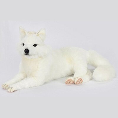 NEW Hansa Hansa Plush toy 6828 Arctic Fox White Fox 60 SNOW FOX LAYING