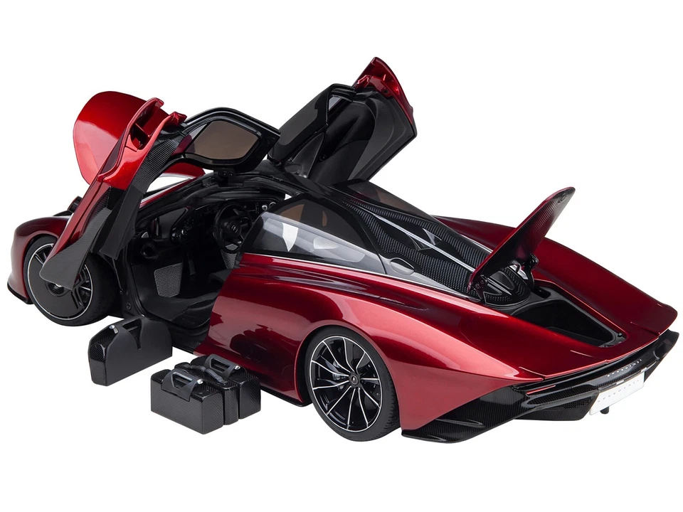 MCLAREN SPEEDTAIL VOLCANO 红色 带套装 1/18 型号汽车 AUTOART 76087 — 第 2/4 张图片