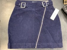 Urban Outfitters Mini Skirt Corduroy Navy Zipper Size Small BNWT UO