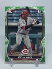 2023 Bowman green Ariel Almonte *Free Shipping* #'d 92/99 1st Cincinnati Reds