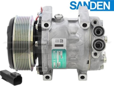 320/A8521 OEM Sanden Compressor SD7H13 8 Groove Clutch For JCB - 1