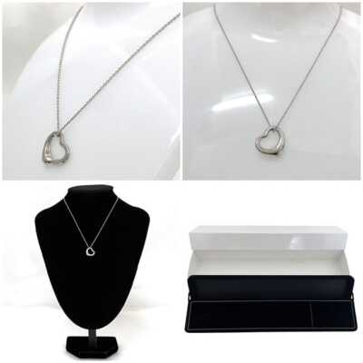 Tiffany Open Heart Necklace ec-22784 Silver Elsa Peretti New