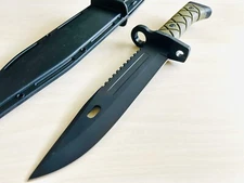 12.5” Rambo Bowie Tactical Combat Survival Fixed Blade Hunting Knife Hard Sheath