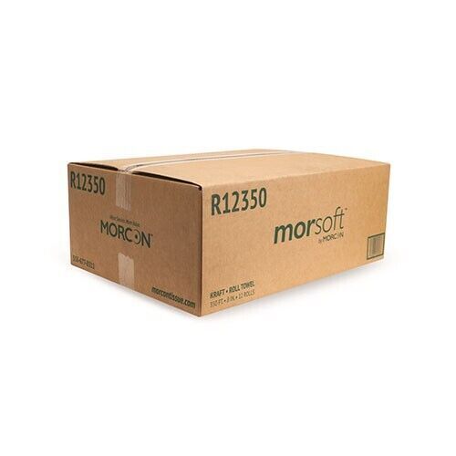 Morsoft R12350 harte Rolle Papierhandtücher, 8" Breite, Kraftpapier, 350 Fuß/Rolle, 12 Rollen - Bild 6 von 7