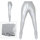 Pvc Inflatable Female Mannequin Dummy Torso Legs Model Silver