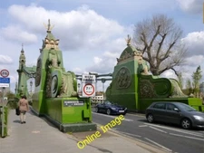 Photo 6x4 South end of Hammersmith Bridge Barnes Featuring the highly orn c2012