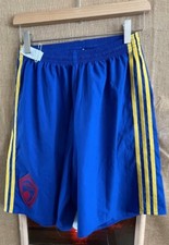 adidas adizero youth M blue yellow activewear shorts Colorado Rapids soccer