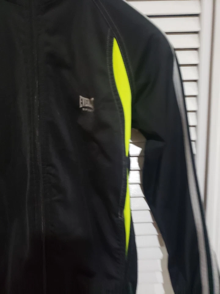 Everlast Track Jacket Kids Boy's Large (10/12) Black Full Zip Sporty Casual A42 - Image 3 of 4