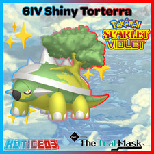 ✨Shiny Torterra 6IV✨ Pokemon Scarlet & Violet 🚀Fast🚀 Teal Mask DLC