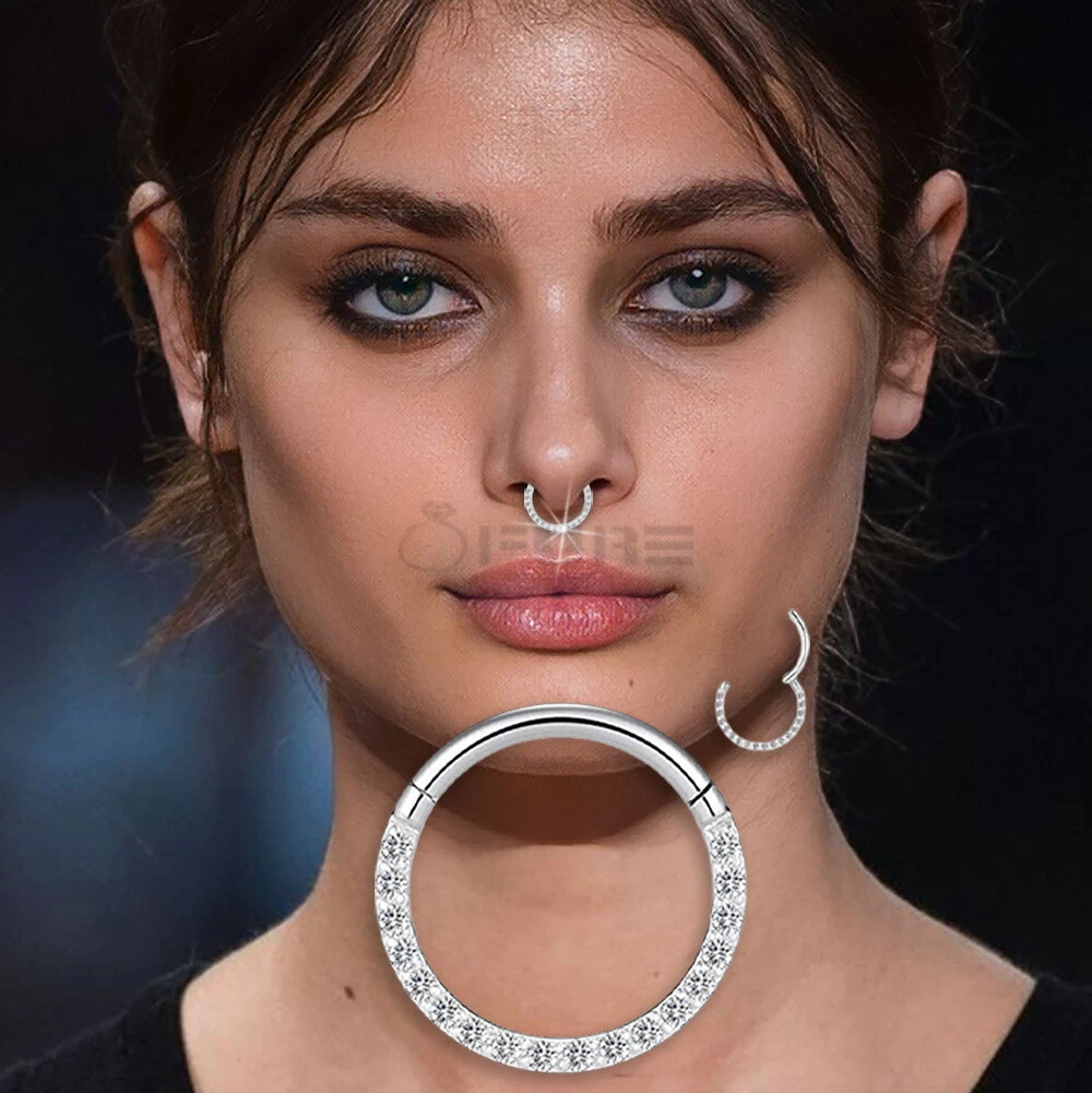 Circle septum ring sale