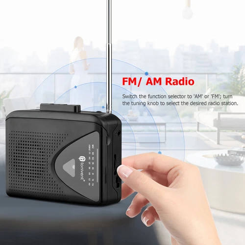AM/FM Portable Pocket Radio and Voice Audio Personal Cassette Recorder Player - Picture 8 of 13