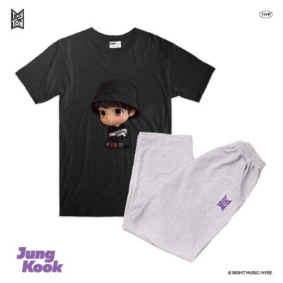 BTS TinyTAN パジャマ　セットアップ　タイニータン BTS TinyTAN Official Authentic 3D Black Loungewear by TIYP | eBay