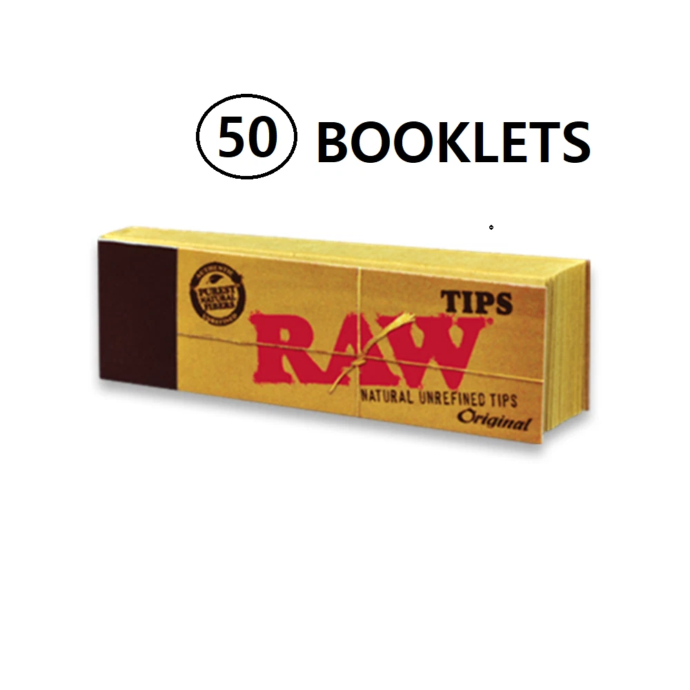 RAW Ungebleichte Tips – Original Filter-Tips Für Selbstgedrehte Zigaretten, Authentisches Design