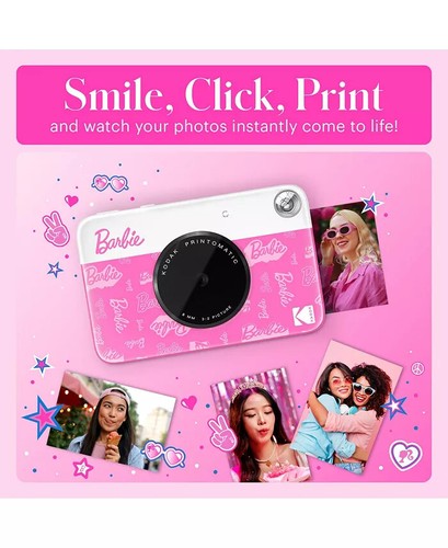Barbie X Printomatic 2X3 Instant Print Camera, 5MP Portable Instant Camera - Sig - Picture 4 of 12