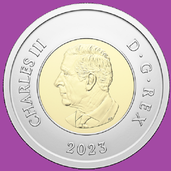 2023 Canada Two Dollar Toonie King Charles III Coin. Mint UNC. $2