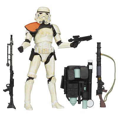 Star Wars Black Series SANDTROOPER Figure ORANGE PAULDRON