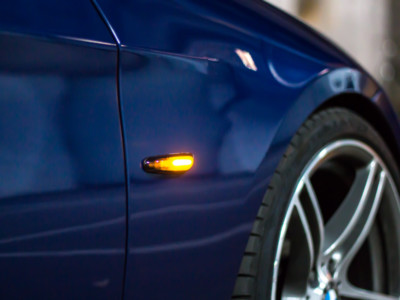LED side indicator indicator black smoke or chrome silver design suitable for BMW