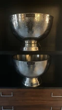 PAIR of matching Rachel Zoe Punch Bowl or Party Beverage Holder  19" diameter