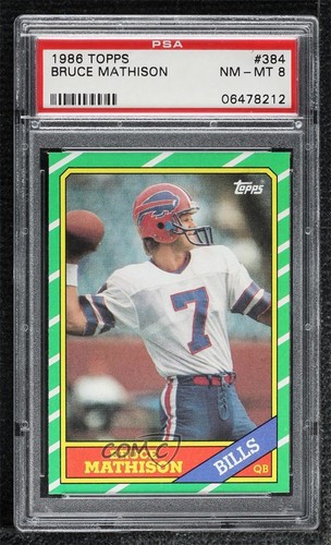 1986 Topps - #384 Bruce Mathison (RC) for sale online | eBay