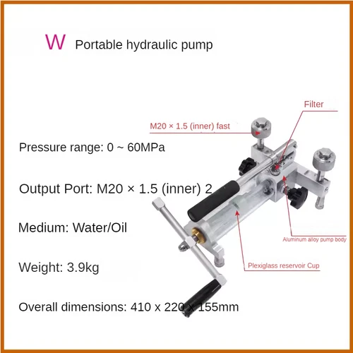 Portable Gas Pressure Pump Handheld Gas Pressure Source Calibration Station - Picture 27 of 27