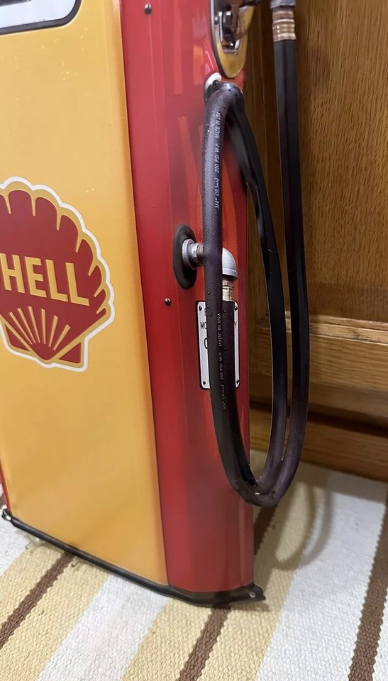 Shell Gas Pump Metal Sign Garage Shop Parts Tools Vintage Style Wall ...