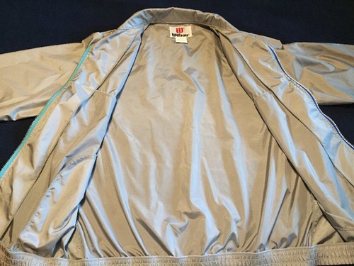 Vintage Men's Wilson Windbreaker Track Jacket Size Large - Picture 3 of 12