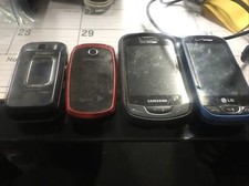 Lot of 4 Phones Samsung LG Used