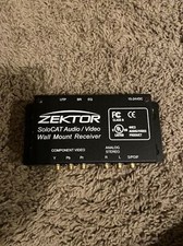 Zektor SoloCAT Audio/Video Wall Mount Receiver Component Video unit only 3