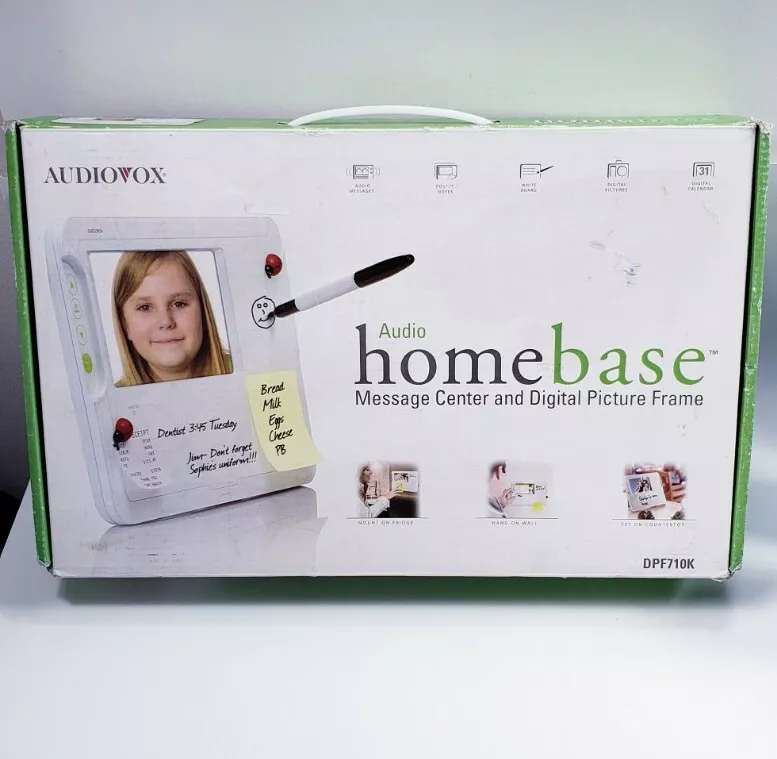 Audiovox DPF710K Audio Homebase Message Center Digital Picture