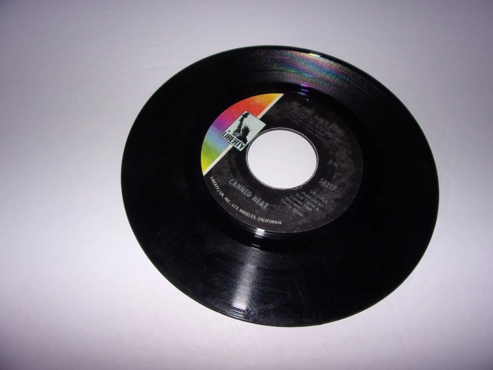 Canned Heat: Wooly Bully / My Time Ain't Long / 45 Rpm / 1971 / VG+ - Image 2 of 2