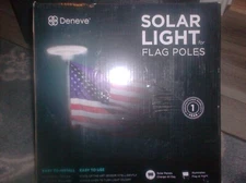 NEW Deneve Solar Light For Flag Poles