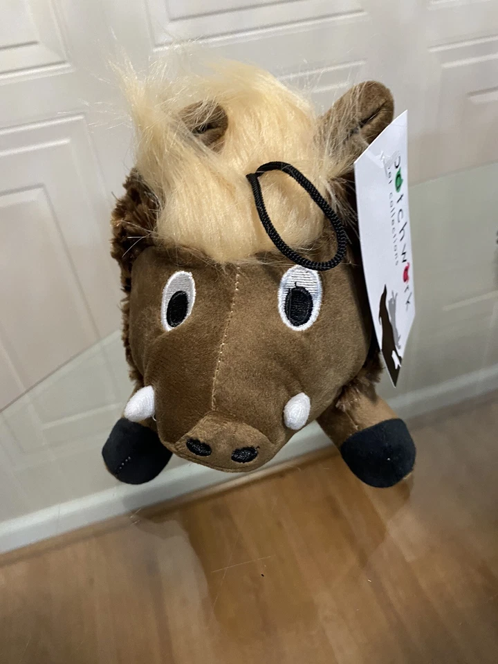 *NEW* Patchwork Pet Plush 7” Swirl The Warthog 🐗 Squeaky Toy For Dogs - Image 3 of 4