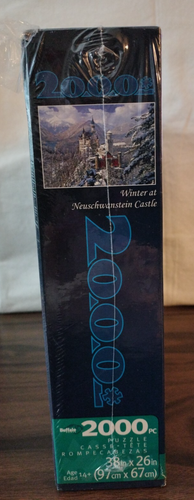 ~ NEW ~ WINTER AT NEUSCHWANSTEIN CASTLE 2000 PIECE JIGSAW PUZZLE ~ 26" x 38" ~ - Picture 3 of 5