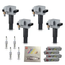 4X Ignition Coil & 4X NGK Laser Iridium Spark Plug for 05-09 Subaru Outback 2.5L