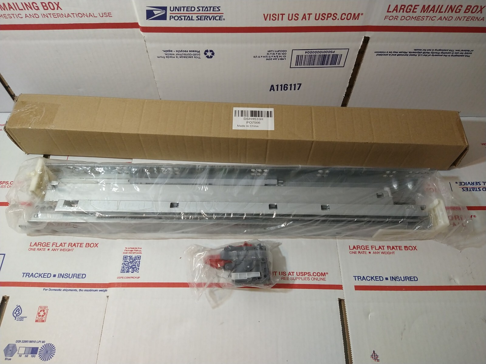 GRANT #2345 Rear-Mount Drawer Slide Adapter Socket - Translucent Plastic (2-Pack)
