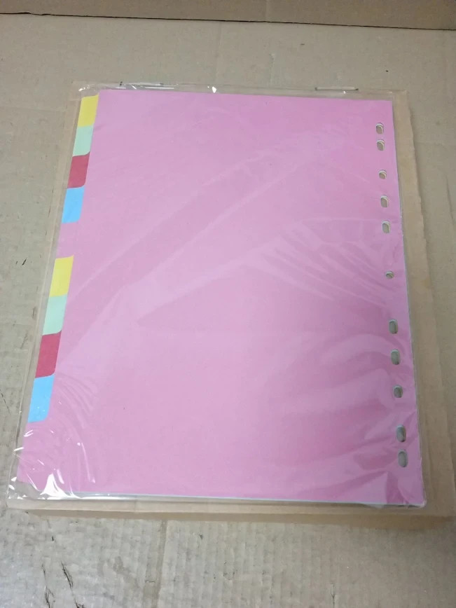 Elba A4 Pink 10 Part File Dividers Office School Home Organisation New