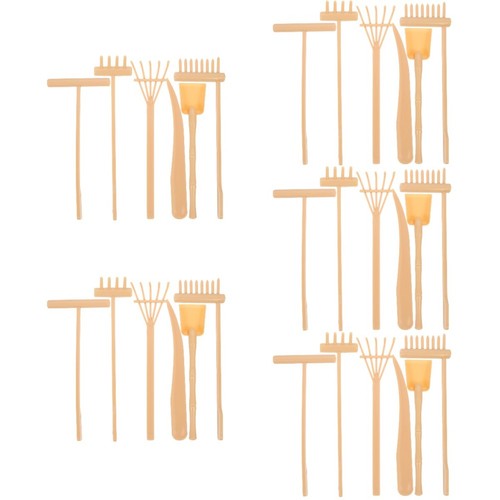  5 sztuk Zen Narzędzia ogrodowe Zen Zestaw grabie ogrodowych Narzędzia ogrodowe Piaskownica do - Zdjęcie 11 z 12