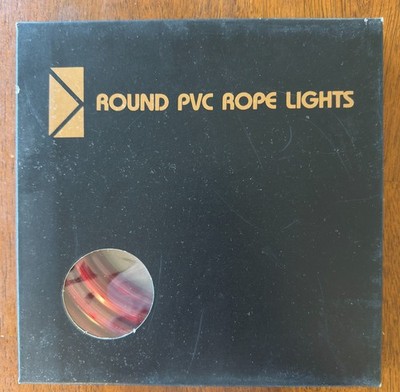 American DJ Round PVC Rope Lights (RL-12) - Old School DJ - Red, 12 FT, NIB