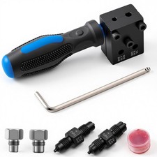 Brake Line Flaring Tool Kit 7-piece 316 14 Sae Double Bubble Flare Too...