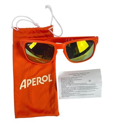 Aperol Spritz Sunglasses - New in Pouch - Soft Touch - Polarized - Summer 2026