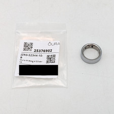 Oura Ring 4 Smart Ring Activity Tracker Size 10 in Silver JZ90-54217-10