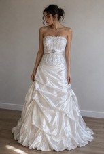 Maggie Sottero Imperial Wedding Dress Size 8 Ivory Haute Couture Unaltered