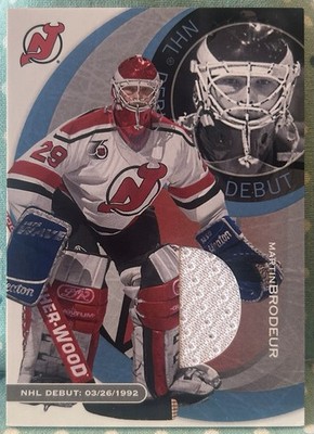 MARTIN BRODEUR 2002-03 ITG Be A Player NHL Debut Jersey Relic Rare #29 NJ Devils